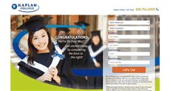 Desktop Screenshot of info.north-hollywood.kaplancollege.com