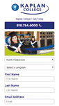 Mobile Screenshot of info.north-hollywood.kaplancollege.com