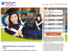 Tablet Screenshot of info.north-hollywood.kaplancollege.com